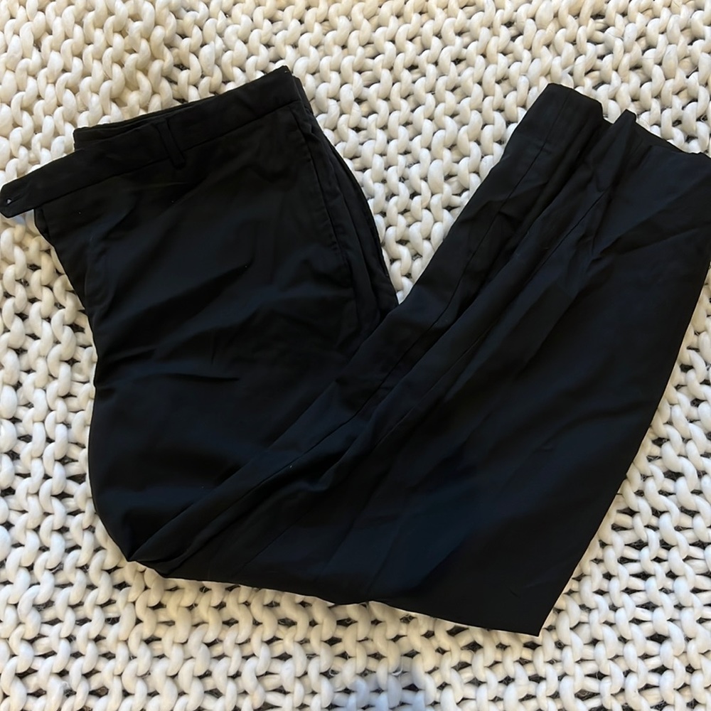 Egara Classic Black Wool Trousers